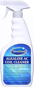 Tetraclean Alkaline Based AC Coil Cleaner|High Foaming Coil Cleaner Liquid| Air Conditioner Instant Cleaning Liquid|Alkaline Coil Cleaner Compatible with Commercial & Residential AC / 500ml