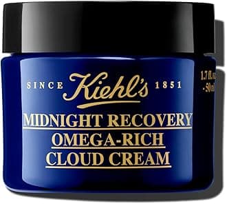 Midnight Recovery Omega Rich Botanical Night Cream, Overnight Renewing Face Moisturizer, Plumps & Replenishes Skin Barrier, with Omega Oils & Fatty Acids, Lavender Scent - 1.7 fl oz