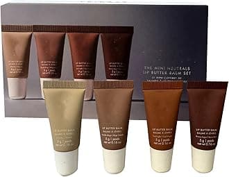 Summer Lip Balm, Moisturising Lip Balm For A Sheer Tint Of Colour, Vegan & Cruelty-free, Moisturising Lip Balms Tube For Dry & Chapped Lips, Lip Care (W-All, 4PC)