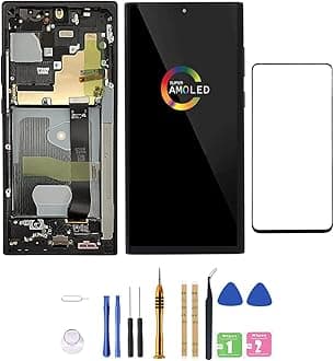[Support Fingerprint Function ] Amoled LCD for Samsung Galaxy Note 20Ultra 5G Digitizer Screen LCD Display Touch Assembly Replacement SM-N985 N985A N985F N985P N985R4 T U V W by Qvouaw Black