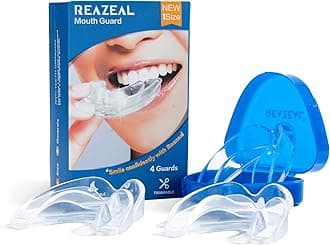 Mouth Guard for Grinding Teeth at Night: Moldable Dental Guard for Sleeping - Nighttime Protection for Teeth 4 Pack