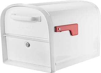 Architectural Mailboxes 6300W-10 Oasis 360 Mailbox, White