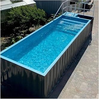 20ft Outdoor Prefab Swimming Pool Fiberglass Design No Installation Required Above Ground Shipping Container Swimming Pool for Sale