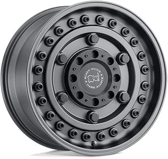Black Rhino Hard Alloys ARMORY 17X8, 6X130, 6, +38mm GUN BLACK - 1780ARY386130G84