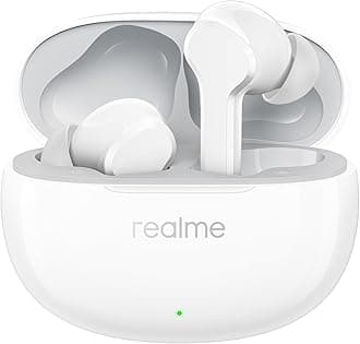 realme Buds T110 Bluetooth Truly Wireless in Ear Earbuds with mic, AI ENC for Calls, Google Fast Pair, 38 Hours Total Playback with Fast Charging and Low Latency Gaming Mode (Pop White)
