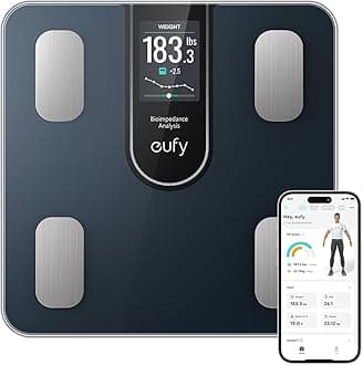 Digital Bathroom Scales for Body Weight with Large TFT Screen, All-in-One Display for Offline Use, Bluetooth, 16 Metrics, BMI, Multi-Modes, High Accuracy, Smart Scale C20