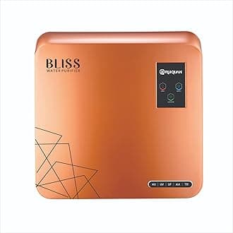 RUIQUAN Bliss 3 Layers Protection, RO+UF+Membrane+Alkline+Sediment+Carbon 6 Stage Wall Mount 15 Liters Water Purifier, Smart LED Display, Copper Best for Home and Office (copper)