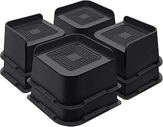 Bed Risers 3 Inch Heavy Duty, Furniture Risers for Bed Desk Table Sofa Couch，Oversized Bed Lifts Risers, Support up to 5000 Lbs(8 Pack Black)