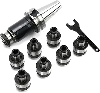 YWBL-WH BT40 Collet Set Tapping Chuck Set Tapping Tool Kit for Drilling Machine, Knives And Accessories