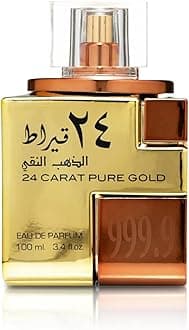 Lattafa 24 Carat Pure Gold Eau De Parfum Spray for Unisex 3.4 Ounce