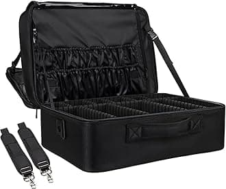 Relavel Rolling Makeup Case, Makeup Backpack Professional Makeup Artist Train Case
