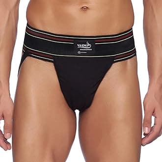 omtex Athletic Wolf Stretchable Supporter Jockstraps with Cup Pocket, Ideal for Workout and Sports Quick Dry Moisture Wicking Underwear