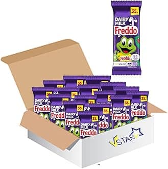 VSTAR All Chocolate Bars Collection (Cadbury Dairy Milk Freddo Bar 18g, Full Box), 1.0 count