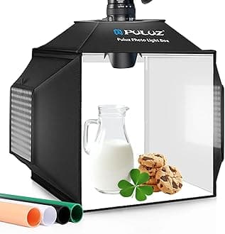 Upgraded 16"x16" Photo Studio Light Box & Soft Box 480 LED Beads CRI 95+ 4 Color PVC Backdrops Professional Shooting Tent for Jewelry & Product Photography