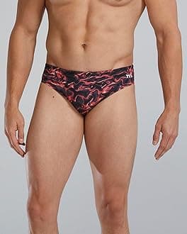 TYR Men's Durafast Elite Racer Brief Swimsuit