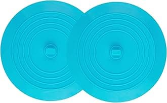 tifanso 2 Pack 6” Bathtub Tub Drain Cover Stopper, Large Silicone Suction Bathroom Drain Plug Hair Stopper, Bathroom Accessories for Kitchen and Laundry