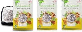 IndianJadiBooti Safeda Kashgari, 3 Packs of 900 Grams