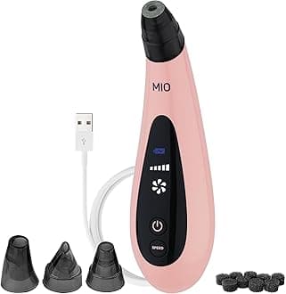 MIO - Diamond Tip Microdermabrasion Blackhead Remover, Pore Cleansing, & Resurfacing System - Reduces Acne Scars, Wrinkles, and Exfoliates for Clearer Skin