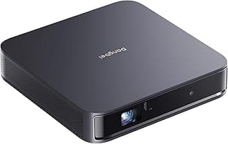 Dangbei Atom Portable Laser Projector, Google TV with Official Netflix, 1200 ISO Lumens, 180" Display, 1080p (4K Input), 3D Ready, Dolby Audio, 1.87" Ultra-Thin Home Theater Projector