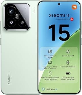 XIAOMI 15 5G Ai (for Tmobile Mint Tello & Global Outside USA) (512GB + 12GB) 50MP Triple Pro Leica Camera 6.36" Dual Sim NFC Model 24129PN74G (Green)