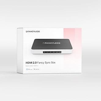 Fancy LEDs Sync Box Ambient TV Backlighting Syncing Box HDMI 2.0 All TV Sizes (56" to 65")