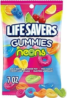 Neons Gummy Candy, 7 oz Bag