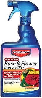 BioAdvanced Dual Action Rose and Flower Insect Killer, Continuous Rose Bug Spray, 24 oz