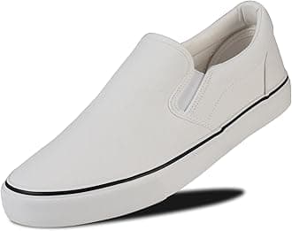 Men's Sneakers Low Top Canvas Slip On Shoes for Men, Soft Insole Mens Slip on Sneakers