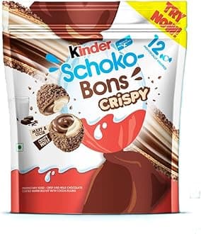 Dave's American Food Kinder Joy Schokobons Crispy 12Pcs, Milk And Cocoa Flavor,67.2Gm