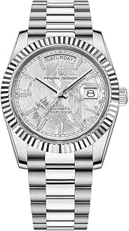 Pagani Design Men's Automatic Mechanical Watch, NH36A Calibre, DD40 AR Sapphire Glass, 100 Metres Water Resistant, Classic Casual Sport Watch, 40mm Bezel PD-1783