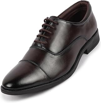FAUSTOMen's Formal Office Work Lace-Up Derby Shoes