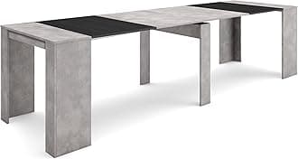 Skraut Home | Extendable Console Table | Folding Dining Table | 300 | For 14 diners | Folding table | Modern Style | Concrete