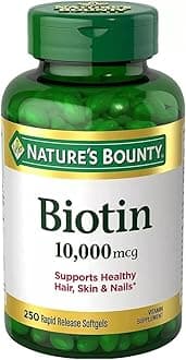 Nature's Bounty Biotin 10,000 mcg, 250 Rapid Release Softgels