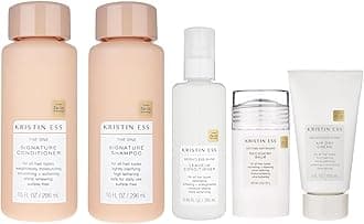 Kristin EssEssentials Set - Shampoo and Condition, Leave In Conditioner, Blow Dry Cream & Hair Styler Balm (Variety Pack)