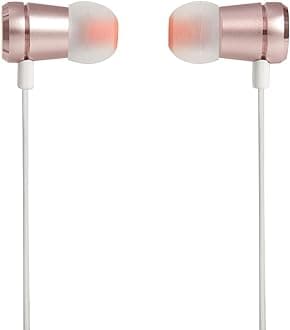 JBL T290 Pure Bass All Metal in-Ear Headphones with Mic (Rose Gold)