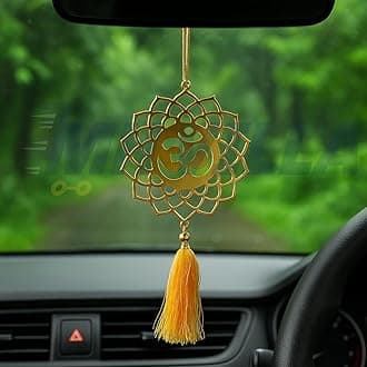 M H Villa Om Dream Catcher for Car, Spiritual Shiva Car Hanging for Positive Vibes, Unique Car Decoration Items Interior and Stylish Car Hanging Accessories Interior Gift