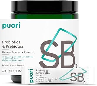 Puori - Sb3 Synbiotics Probiotic & Prebiotic Powder Cranberry 30 Stick Pack(S) 176911