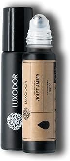 Violet Amber, Impression of Tuxedo, Unisex Perfume Oil, Alcohol Free, Fragrance Oil for Body, 10ml Roll On