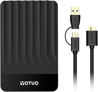 - YOTUO Portable External Hard Drive Storage Expansion Mobile HDD USB 3.0 for PC, Mac, Desktop, Laptop, PS4, PS5, Xbox One X/S, Xbox 360, Xbox Series X/S, Office & Game (Black, 750GB)