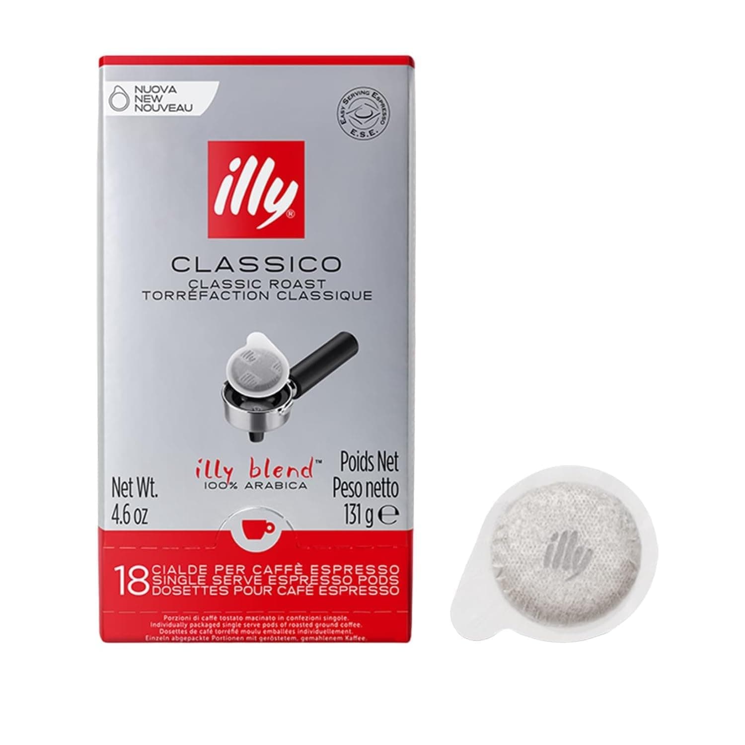 Illy E.S.E Espresso Pods - Medium - 18 Count