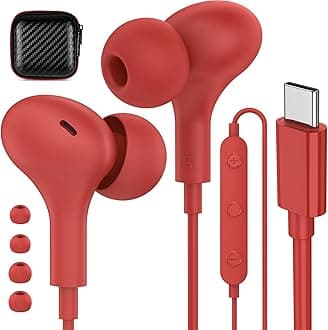 APETOO USB C Headphones Wired Earbuds for iPhone 17/16/15 Galaxy S25/S24/S23/S22/S21, Magnetic Noise Isolating in-Ear Type C Earphones with Microphone Volume Control for iPad 10/Pixel/OnePlus/Andriod