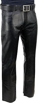Milwaukee Leather Men's Premium Leather Pants (Black, Size 42) (S)
