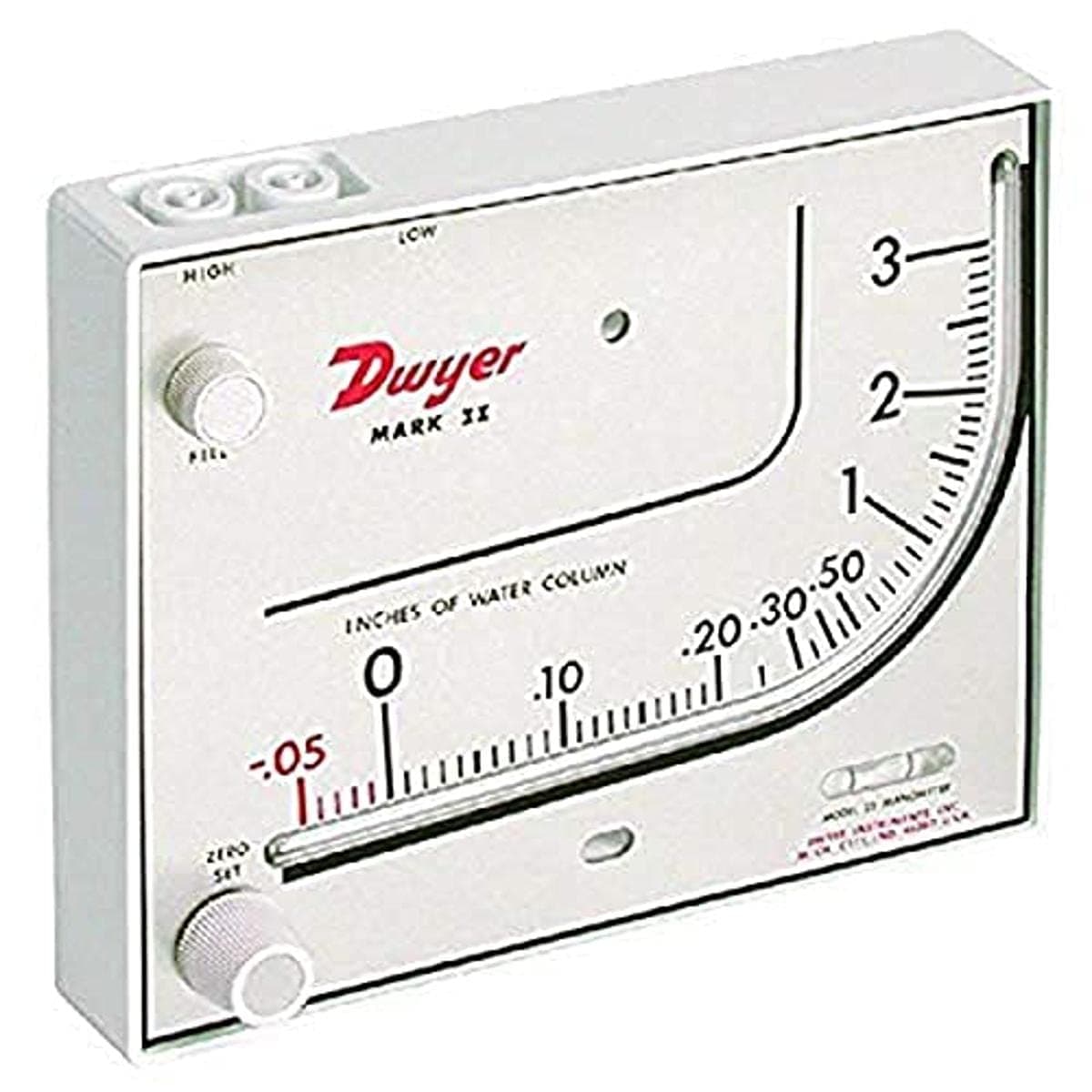 INSTRUMENTS MARK II 25 Manometer, U Inclined