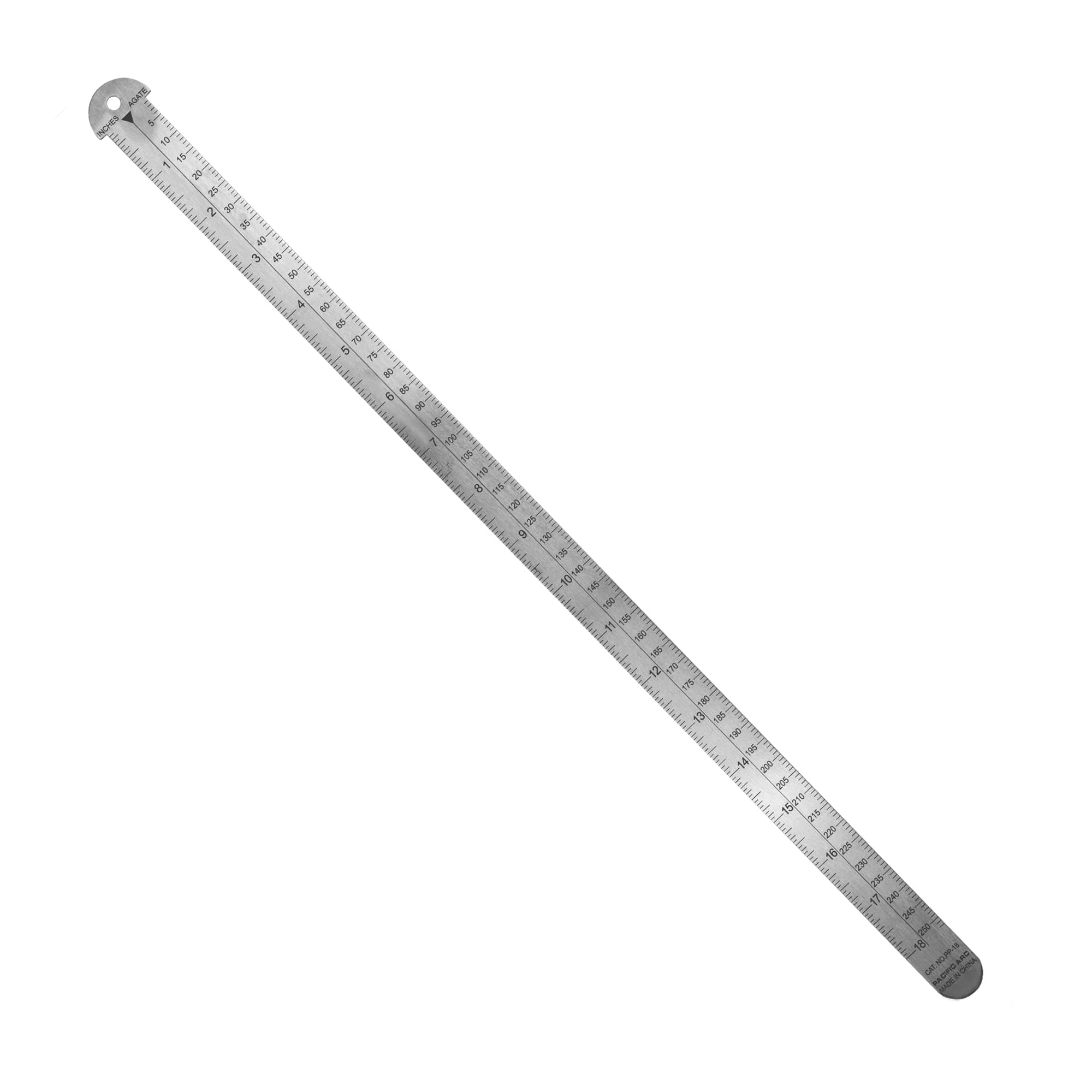 - Pacific Arc 18 inch Pica Pole Metal Ruler, with Pica, Points, Inches, and Agate Measurements, Stainless Steel Ruler for Drafting