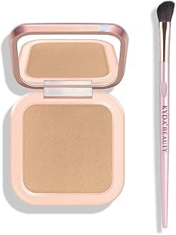 Face Sculpting Contour Palette, Matte with Micro Pearl Finish Baked Contour Powder, Ultra-fine Lightweight, Blendable Buildable Coverage, Multiuse Face Bronzer Compact-BRONZER