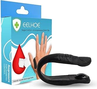 Sugar Control LI4 Acupressure Point Clip | Headache, Migraine &Tension Relief | Light Weight (3 pc)