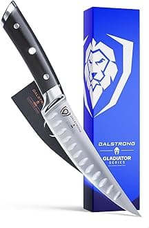Gladiator Series Fillet & Boning Knife- 6"- German HC Steel - Curved Blade - With Sheath