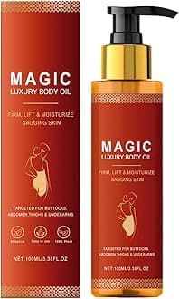 Magic Firming Body Oil, Body Oil for Crepey Skin, Gentle and Non-irritating, Plump, Firm, And Lift Skin, Suitable for women to use after showering
