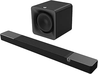 Flexus Sound System: CORE 200 Sound Bar, 10" SUB 100 Subwoofer, Powered by Onkyo with Bluetooth, Dolby Atmos and Custom Tuned Bass - Black
