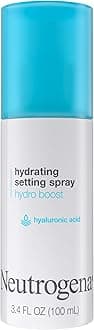Neutrogena Hydro Boost Hydrating Makeup Setting Spray with Hyaluronic Acid, Setting Spray for Smooth, Dewy Skin, Fragrance Free, Non-Comedogenic & Hypoallergenic, 3.4 fl. oz